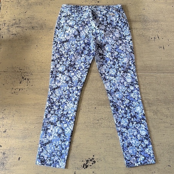 Michael MICHAEL KORS New Navy Leaf Print Pants - Picture 5 of 15